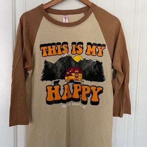Simply Southern Tan and Brown Long Sleeve Tee